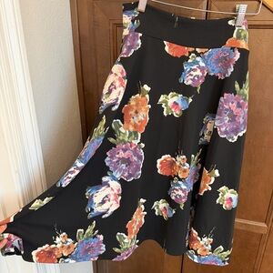 Agnes & Dora A-Line Skirt with Floral Print
